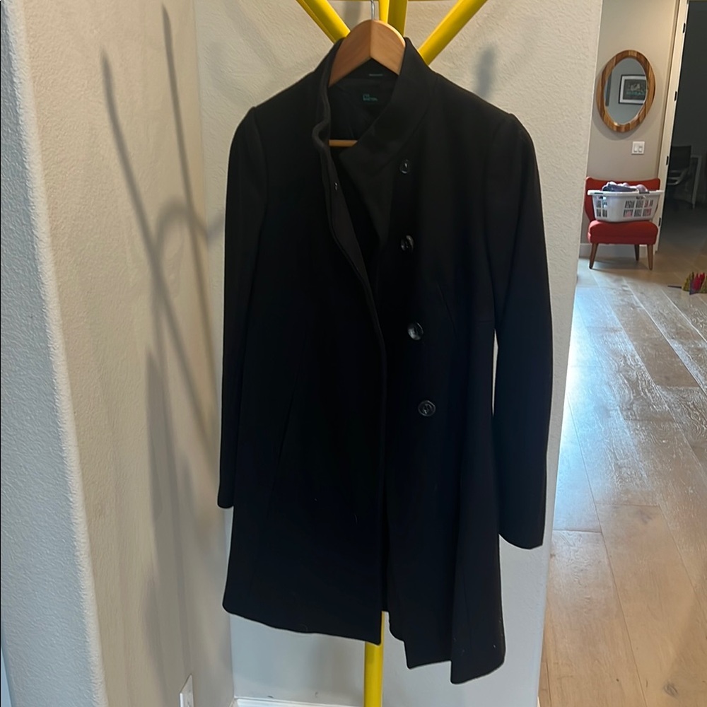 Benetton Elegant Black Women's Coat